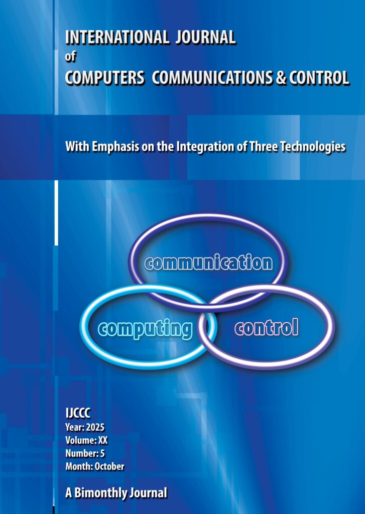 INTERNATIONAL JOURNAL OF COMPUTERS COMMUNICATIONS & CONTROL