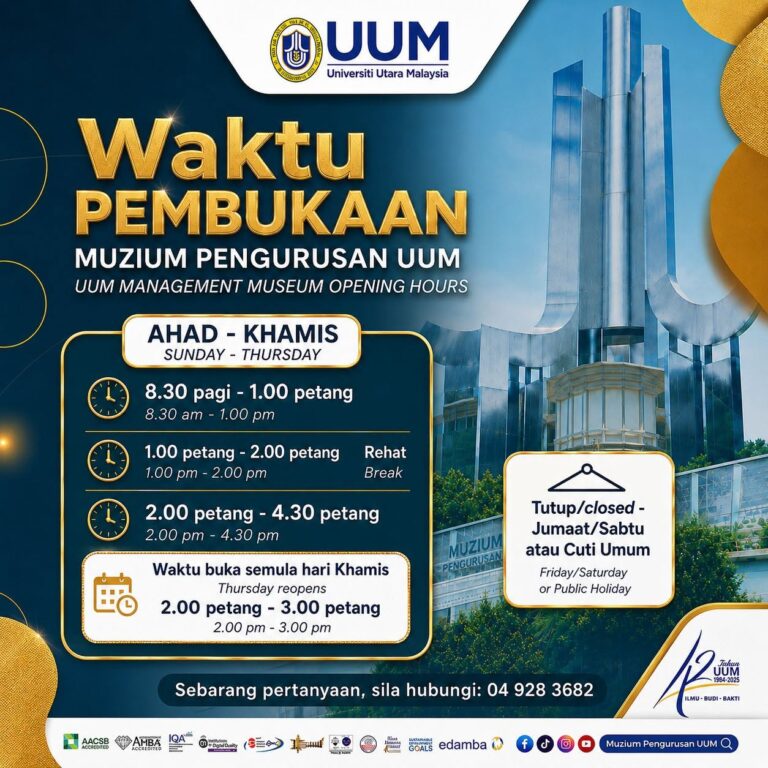 waktu pembukaan muzium
